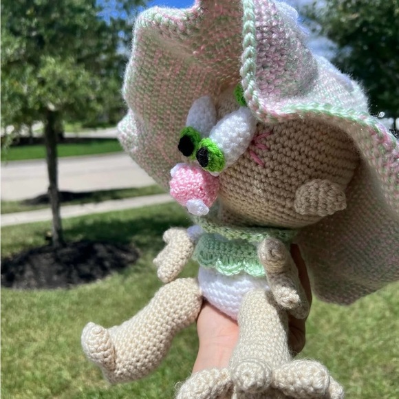 Mushroom Nose Doll with HatHandmade Crochet